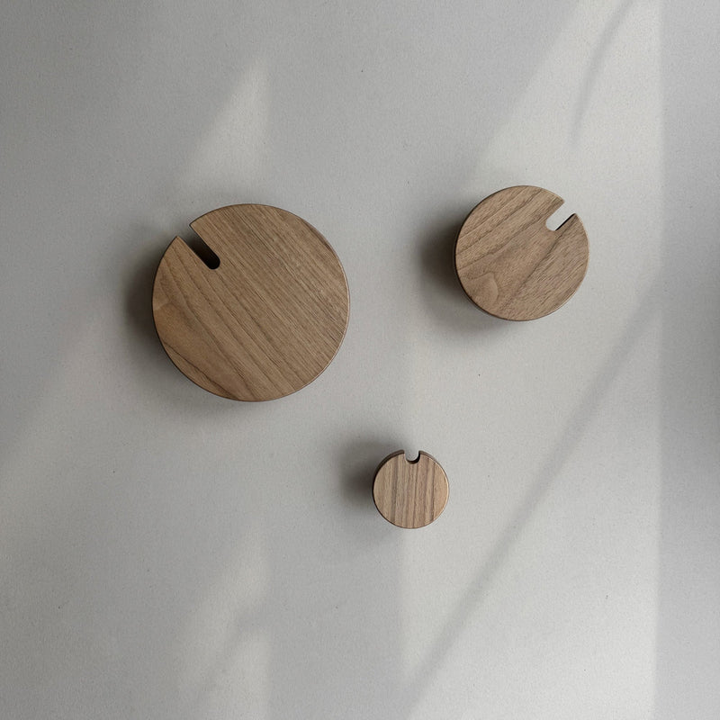 POLKA WALNUT wall hook set