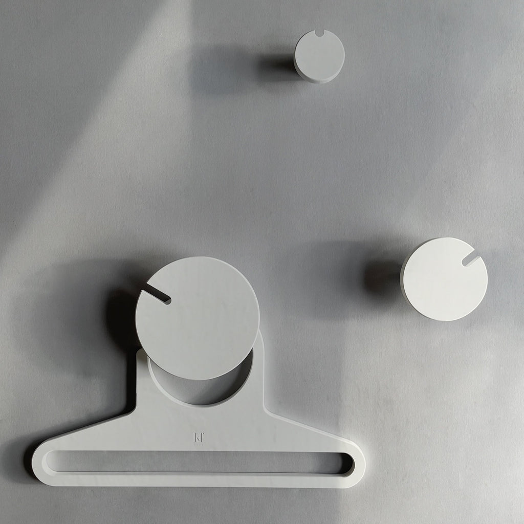 POLKA WHITE wall hook set
