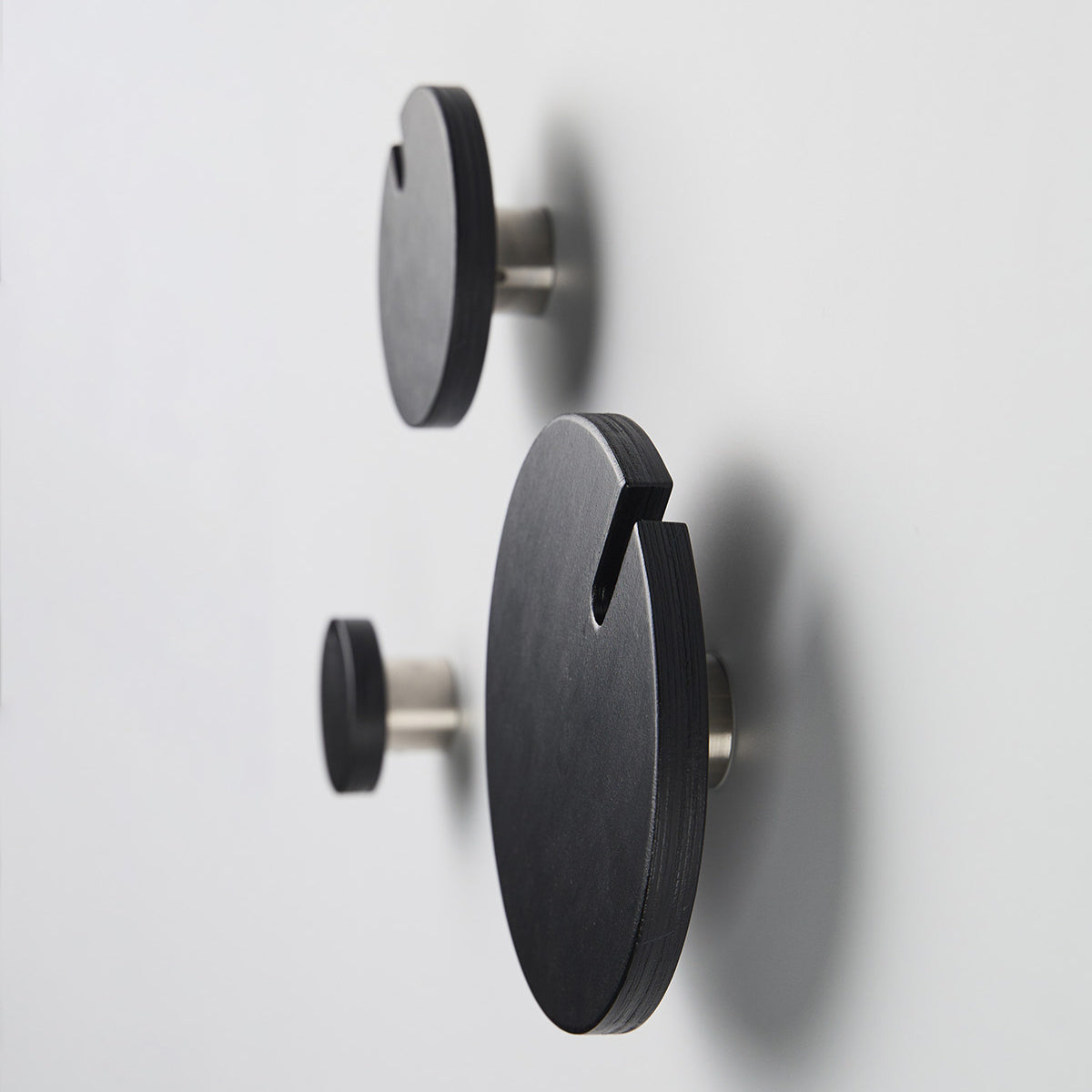 POLKA BLACK wall hooks set