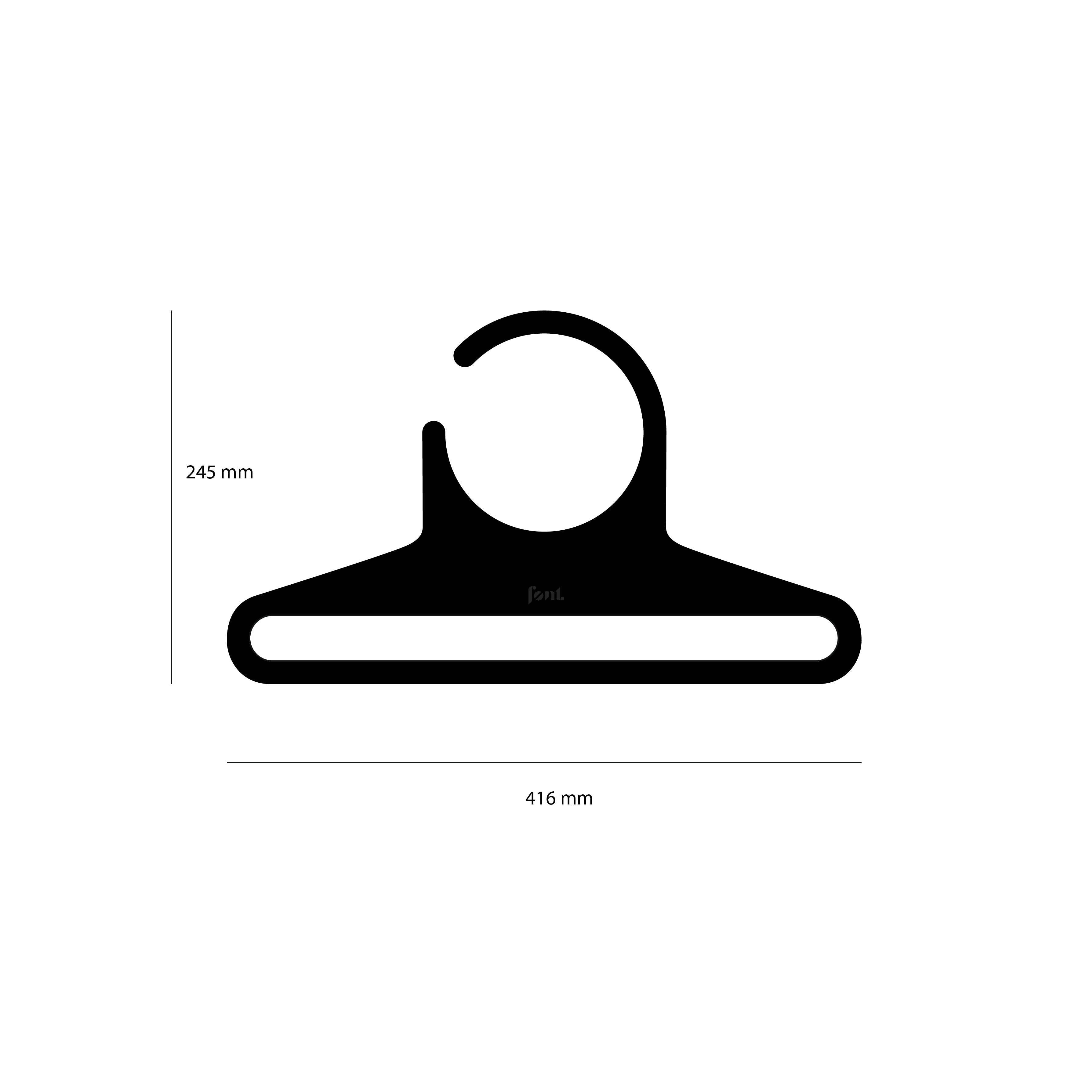 PLAN NOIR coat hanger