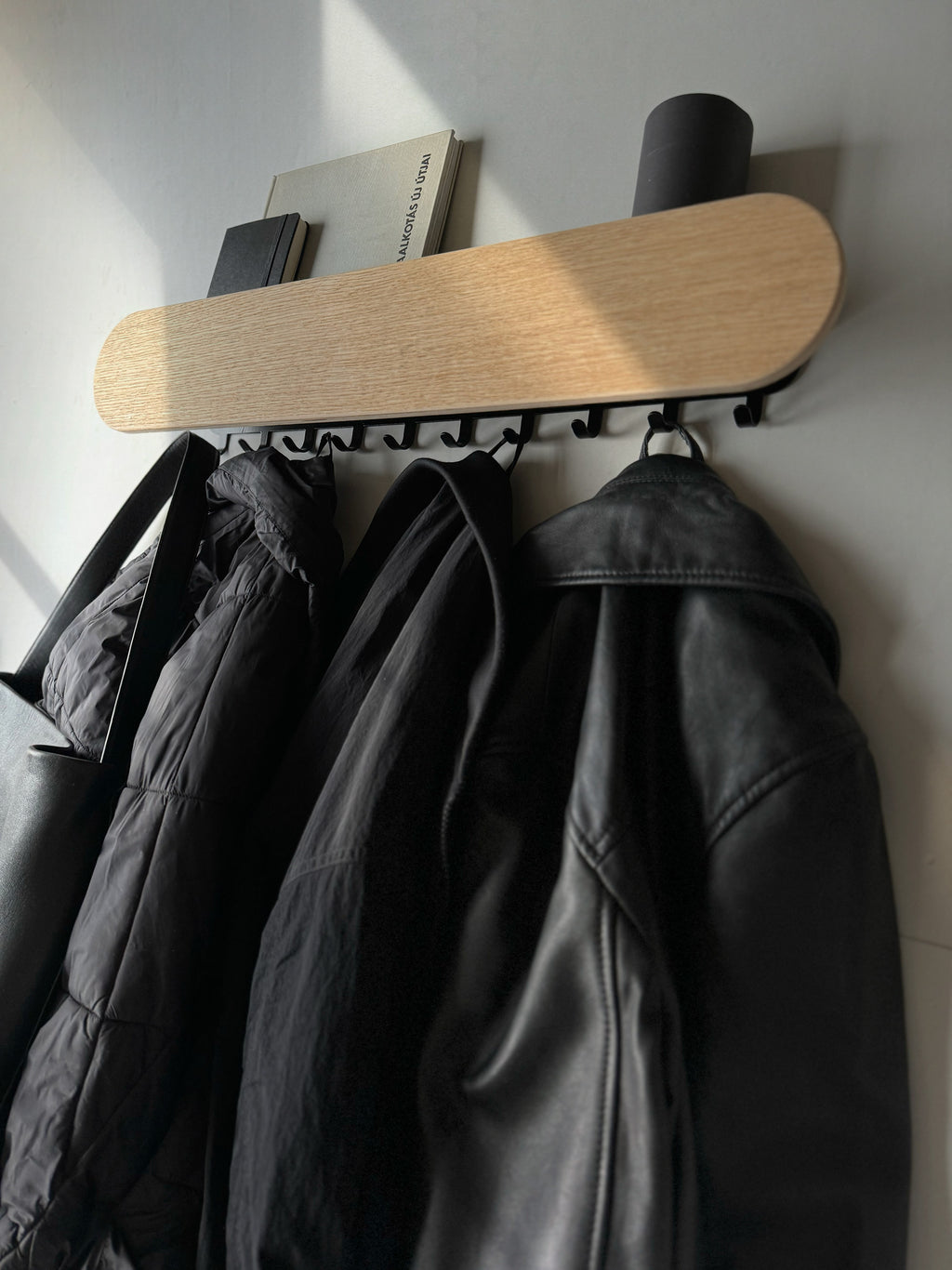 POP LONG OAK coat rack