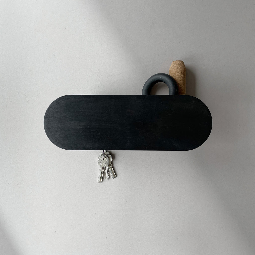 POP BLACK coat rack/key holder