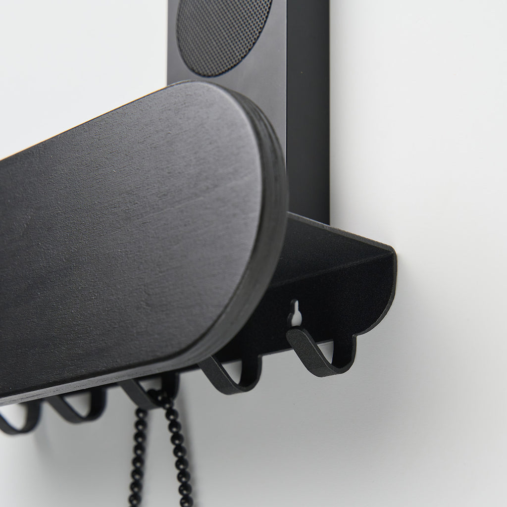 POP BLACK coat rack/key holder