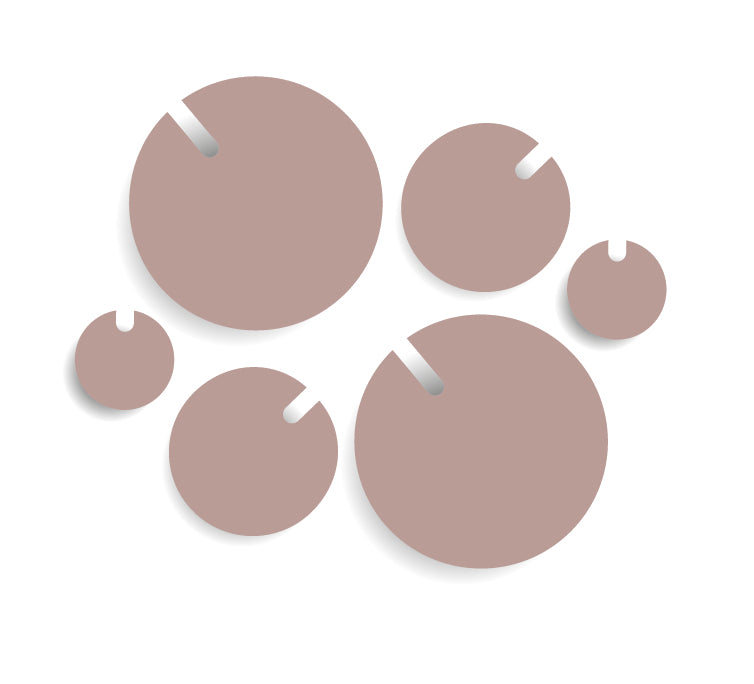 POLKA BLUSH wall hook set