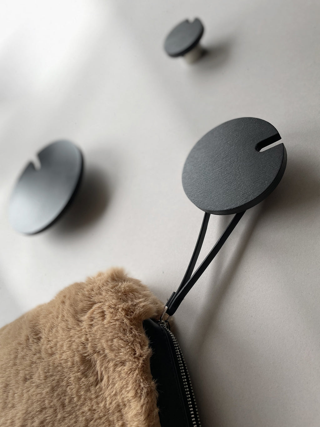 POLKA BLACK wall hooks set