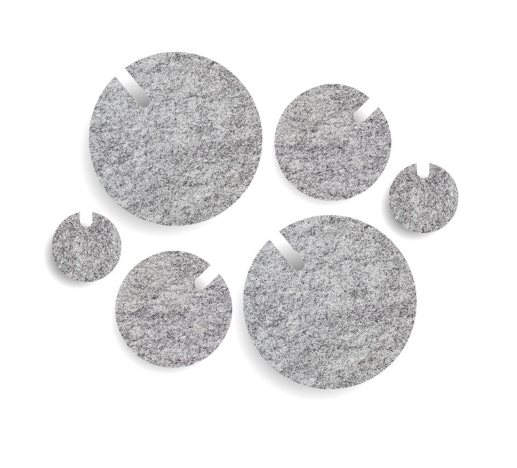 POLKA FELT wall hook set