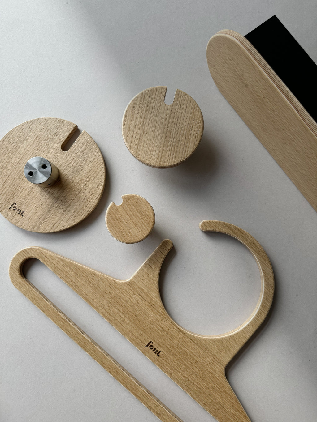 POLKA OAK wall hook set