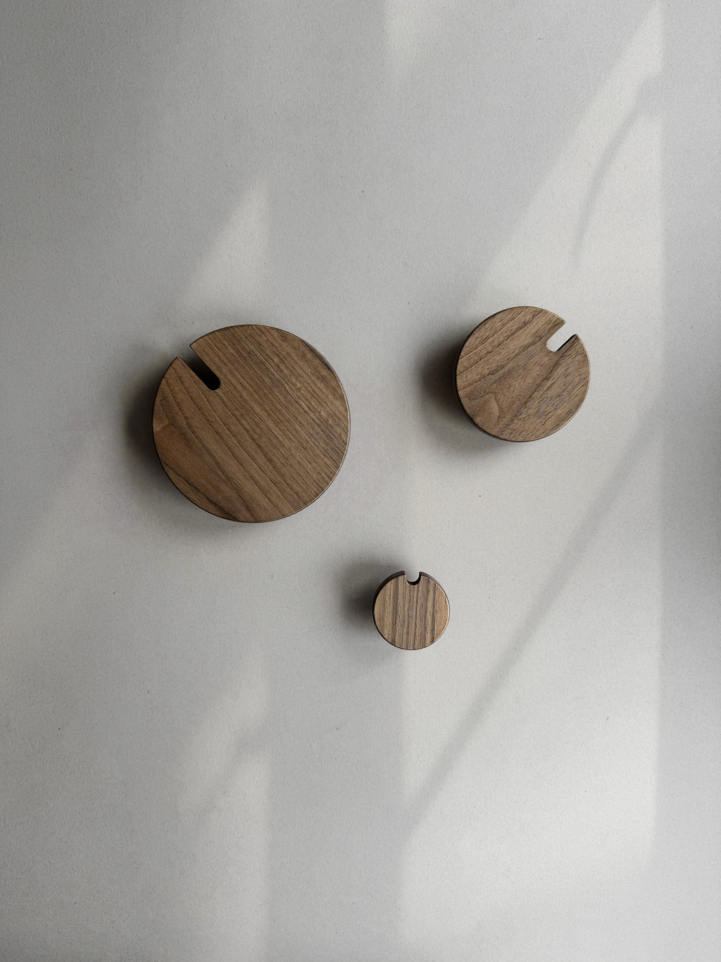 POLKA WALNUT wall hook set